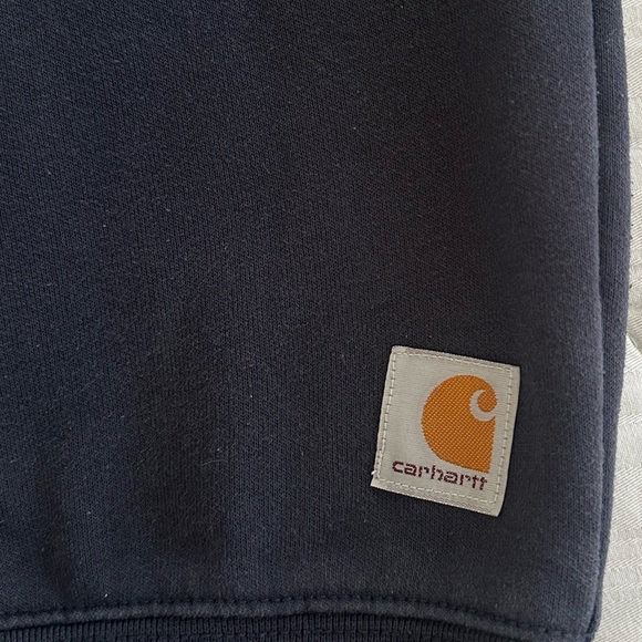 Carhartt Loose Fit Men's Size Small Navy Blue Crewneck Sweatshirt - Picture 7 of 7